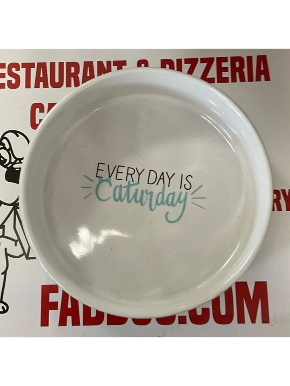 Every Day Is Caturday Ceramic Cat Bowl